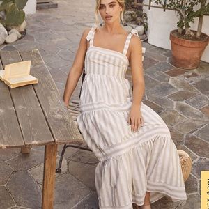 Lulus striped maxi dress